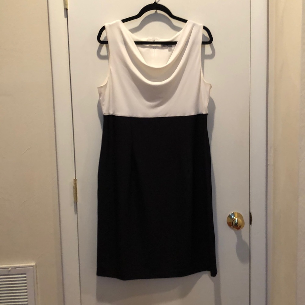 Black and white formal dress